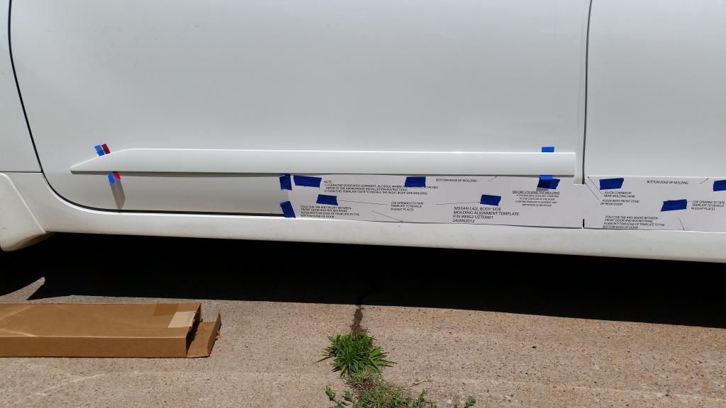 How to install body side moldings The Nissan Club