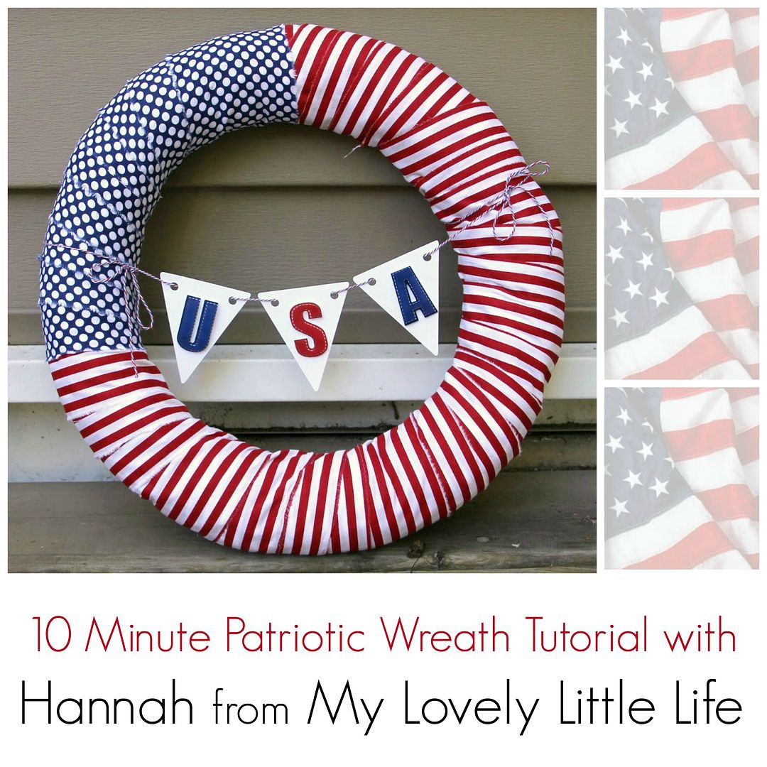 Make a Patriotic Wreath: in under 10 minutes!
