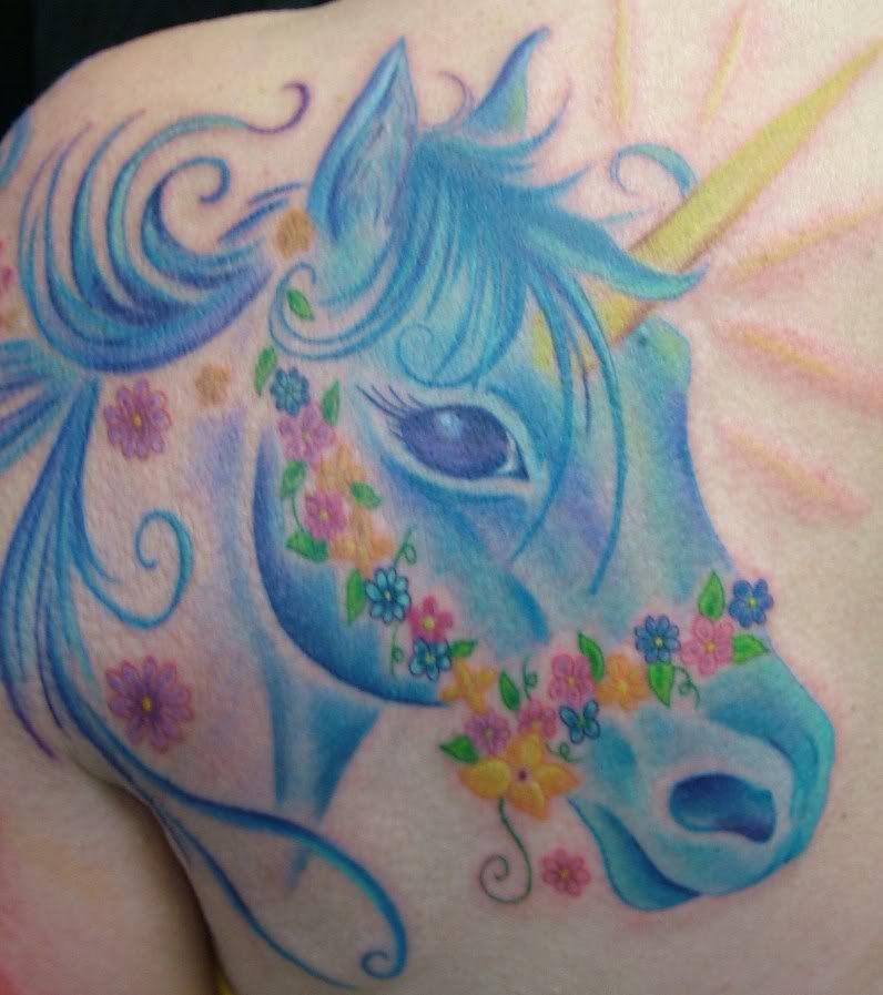diana's unicorn tattoo Pictures, Images and Photos
