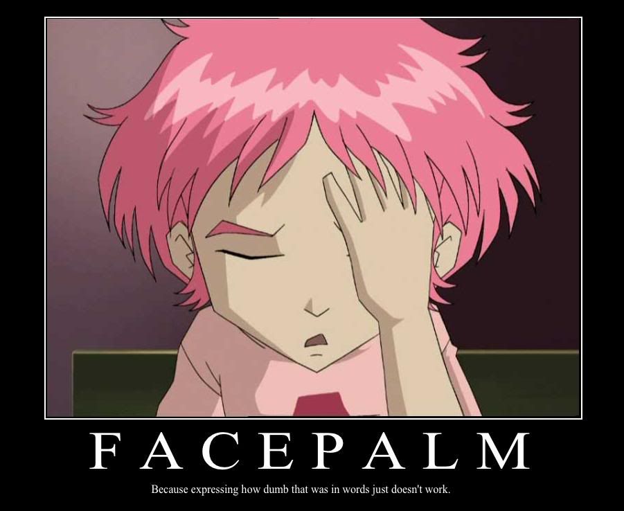 Aelita,facepalm,Motivational poster