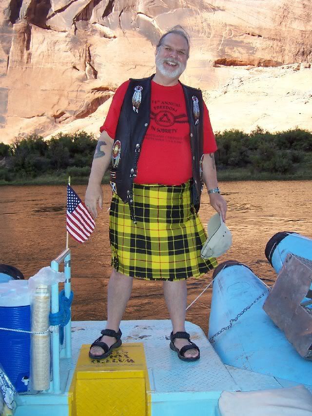 wearing a kilt without a sporran