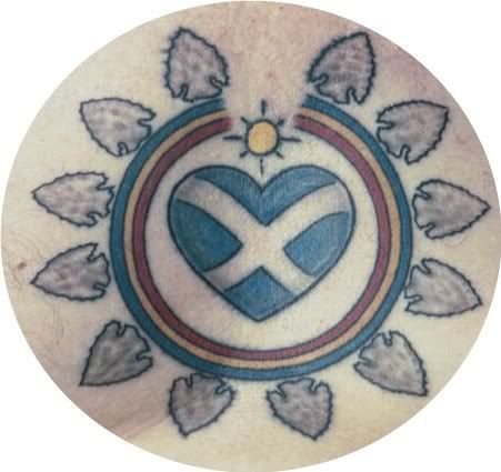 This is my Scottish heart chest tattoo by Matt Green.