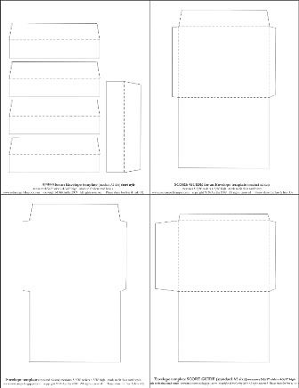 standard envelope template