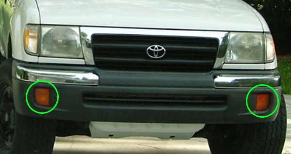 1998 2000 toyota tacoma front bumper #1