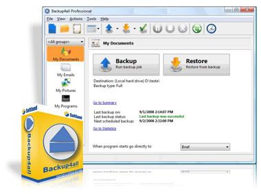 TBackup4all Professional v4.1 Build 139