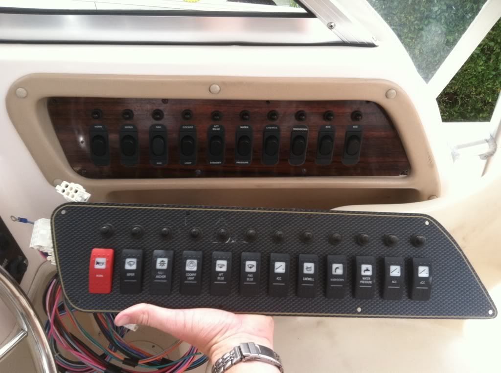 Grady White Boat Owners • View topic - 208 Switch Panel Upgrade w/ Pics