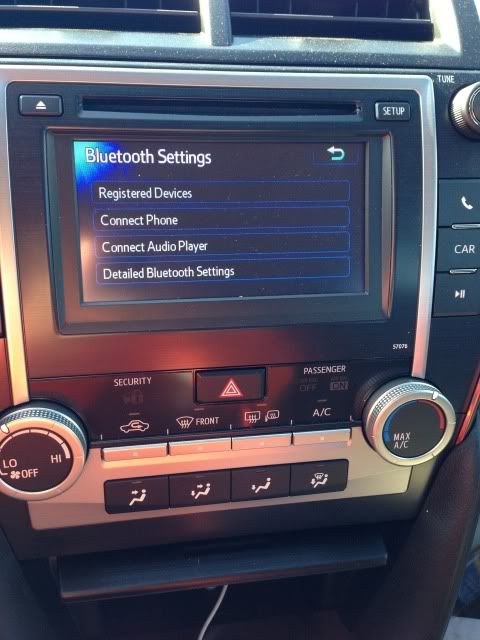 как подключить bluetooth в машине toyota