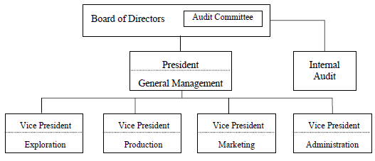 Structure of an Independent Oil Company