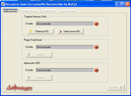 Aplicación para recuperar savegames corruptos
