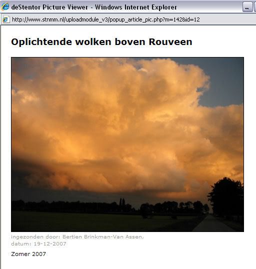 Wolken boven Rouveen