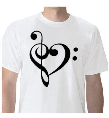 Treble Clef Bass Clef Heart. Treble-clef-and-ass-clef-