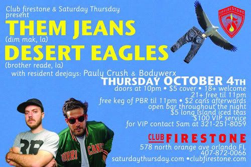 Them Jeans - October 4 in Orlando