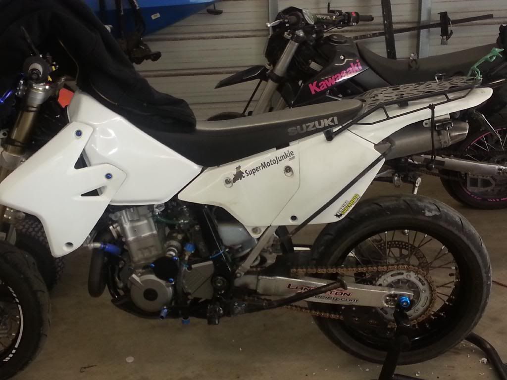 drz crash bar lol SuperMoto Junkie
