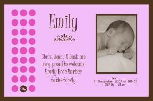 stylish announcement cards