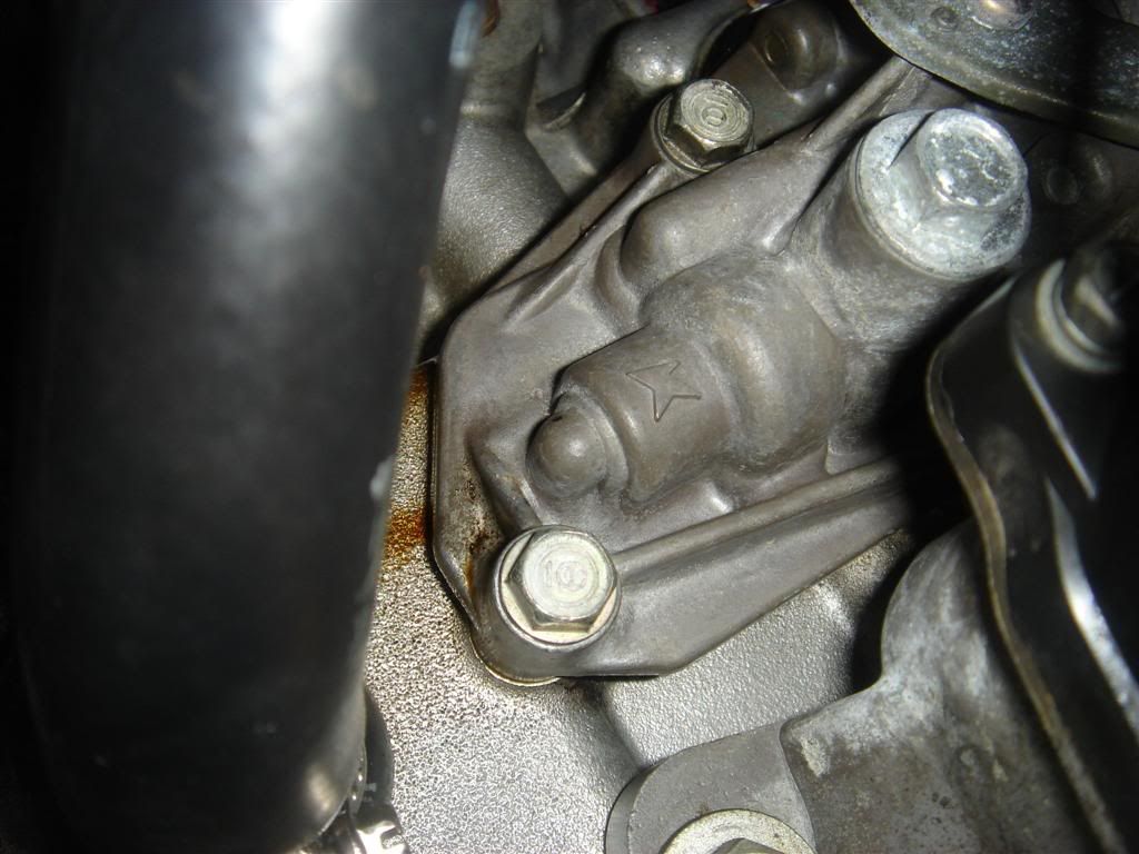 leak from vtec solenoid area