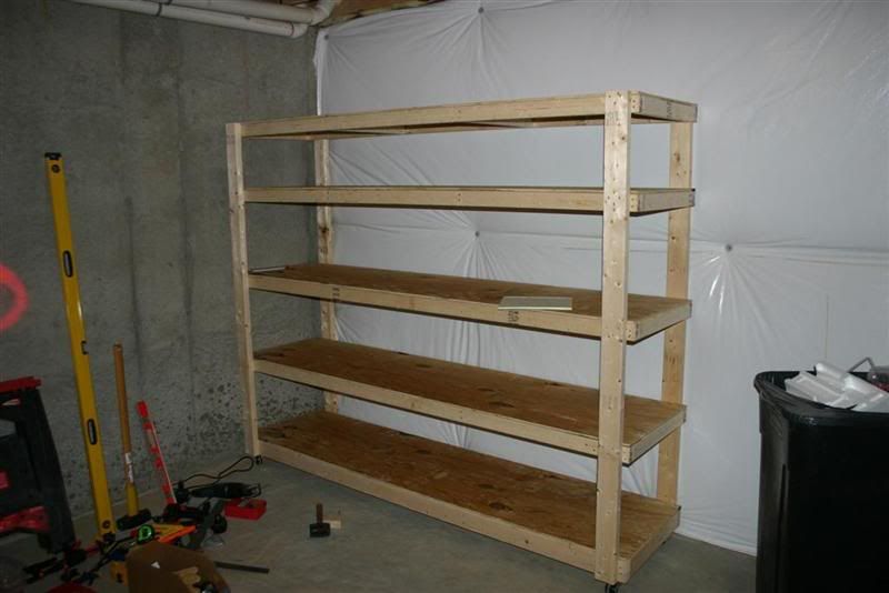 Wood Garage Storage Shelf Plans