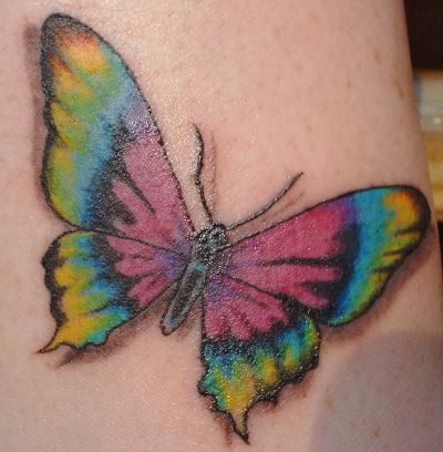 Rainbow tattoos are also gaining popularity among women.