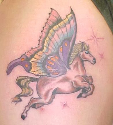 Rainbow tattoos are also gaining popularity among women