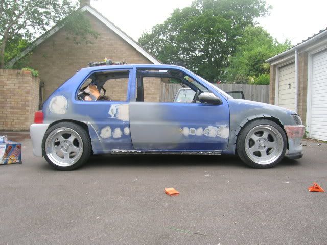 mk2 golf and my 106 old pic 