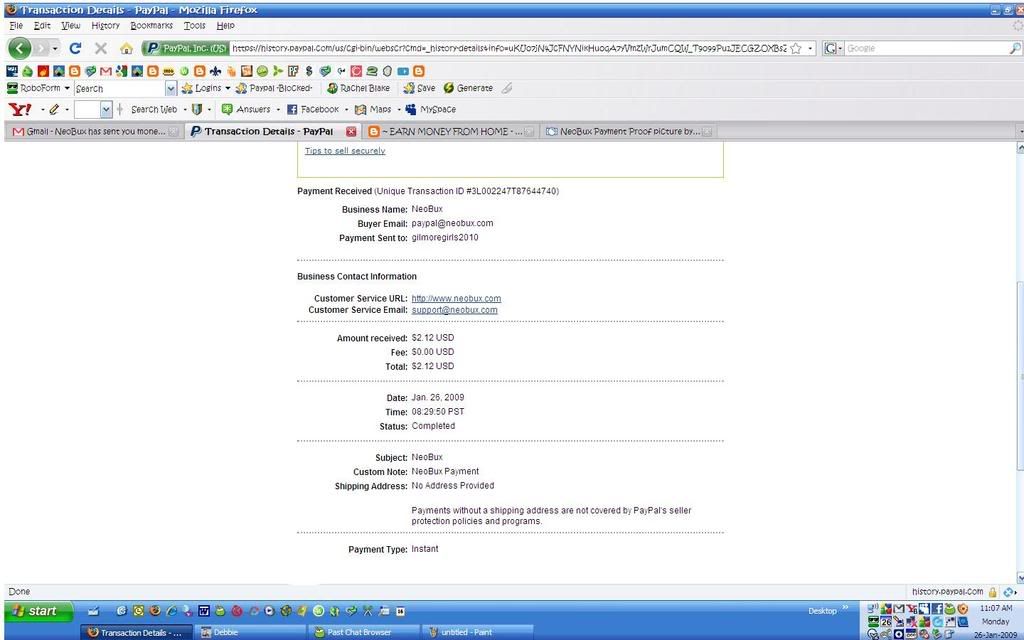 Neobux Payment Proof Pictures, Images and Photos