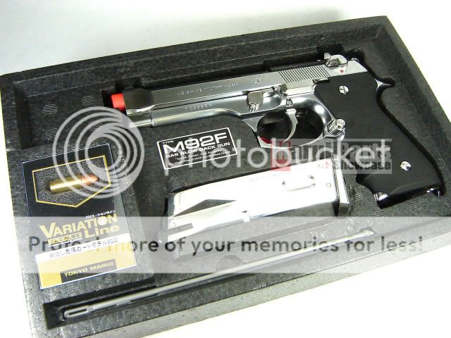 Tokyo Marui Beretta M92F Chrome Airsoft Gas Pistol