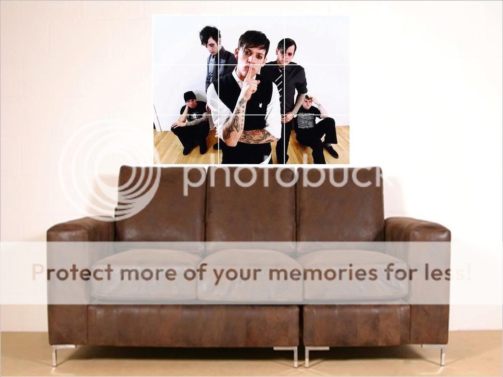 GOOD CHARLOTTE HUGE 35X25 MOSAIC MONTAGE WALL POSTER