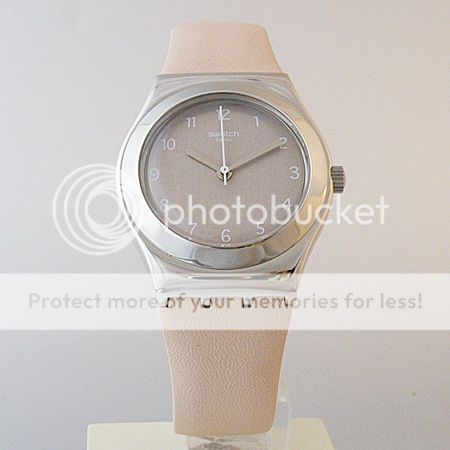 SALE SWATCH Soft Carnation LADIES Watch LEATHER STRAP  