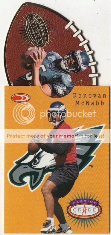 DONOVAN MCNABB   1999 Donruss Preferred QBC Passing Grade Insert Card 