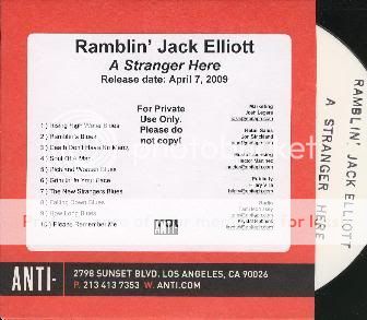 This is the RARE 2009 release from Ramblin Jack Elliott titled, A 