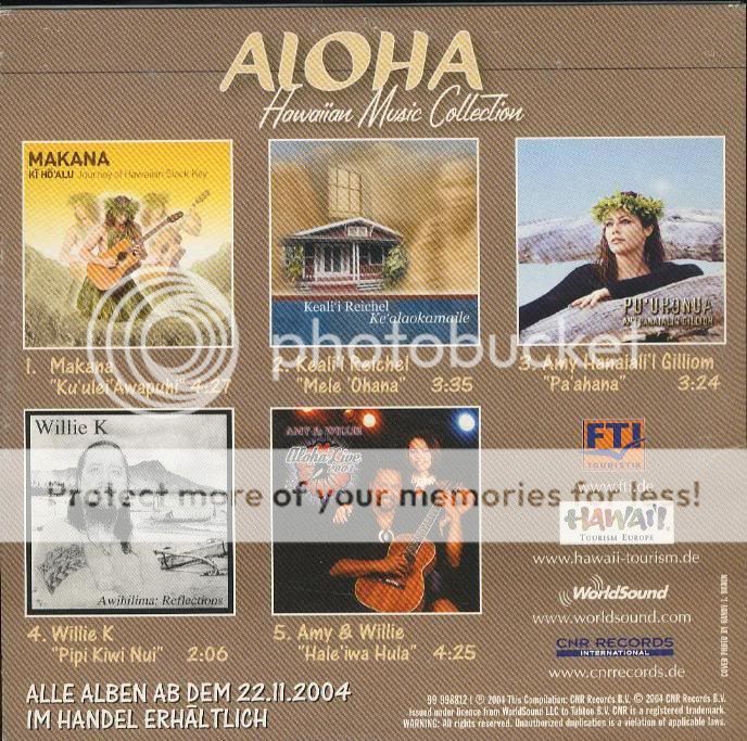 This is the RARE 2004 release titled, Aloha Hawaiian Music Collection 