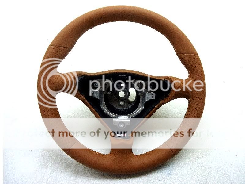 Porsche 996 986 Extra Thick Leather Steering Wheel Wrap Savanna Beige