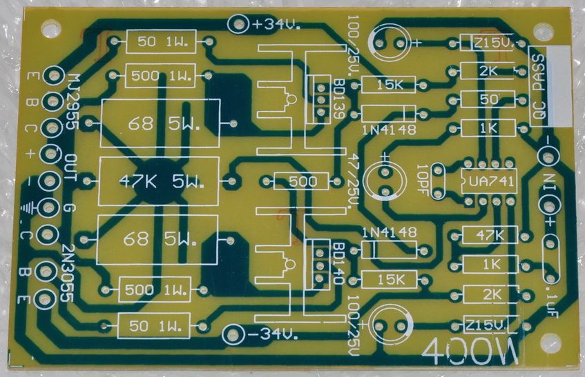 Mosfet 80 W Audio Power Amplifier Circuit Audiocircuit Circuit
