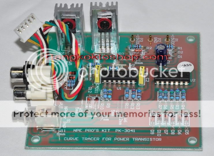 Power Transistor Curve Tracer adapter XY Oscilloscopes  